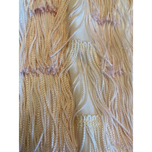 Lew Magram Collection Blush Fringed Flapper Dress Size Small Gatsby Twenties - Picture 3 of 5